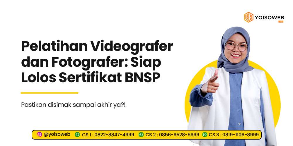 Jasa Pelatihan Fotografer dan Videografer Bersertifikat BNSP