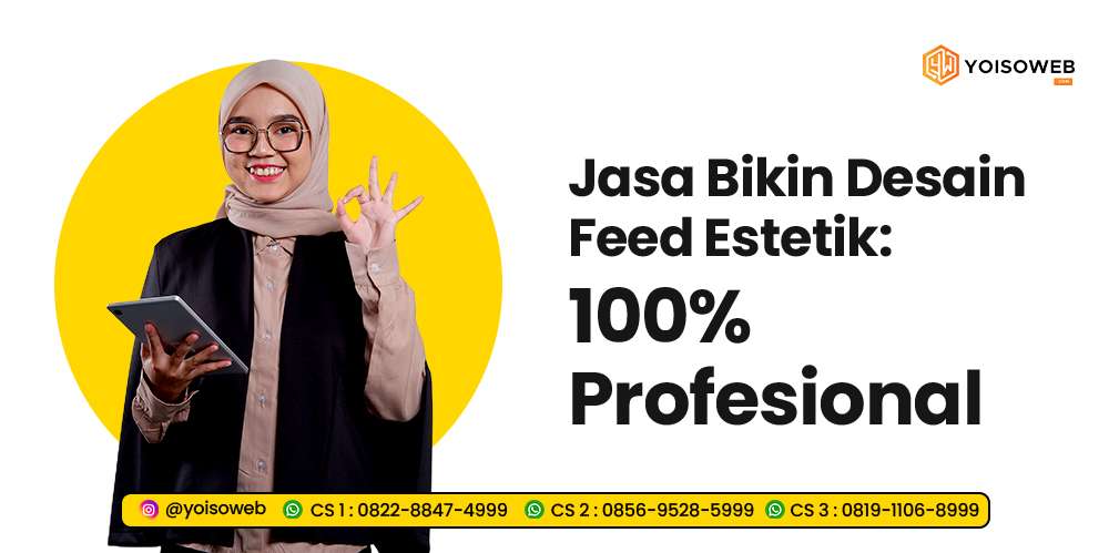 Jasa Desain Feed Estetik: 100% Profesional